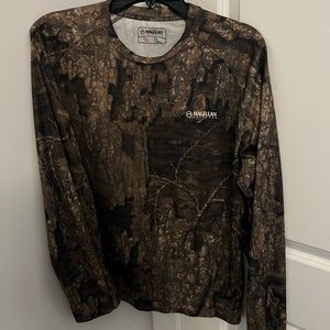 Magellan camo lightweight long sleeve camo shirt.